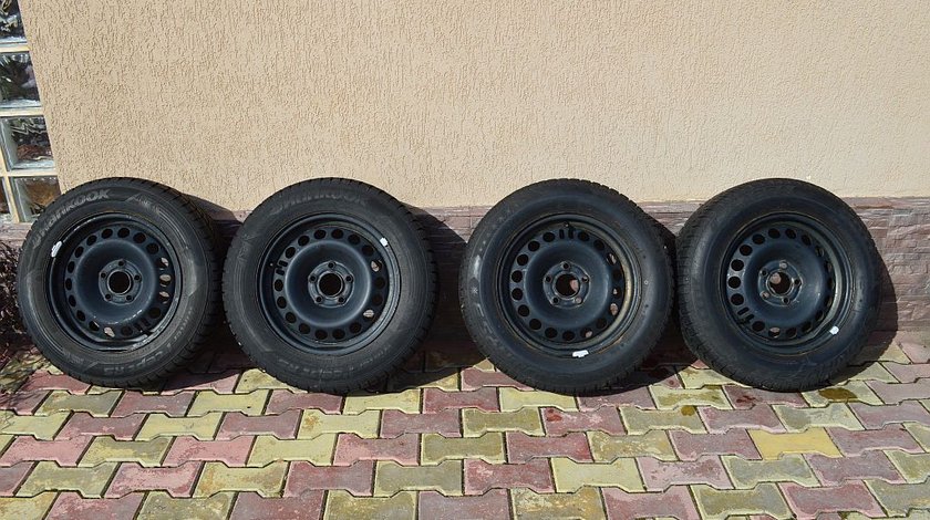Jante tabla cu cauciucuri de iarna 5x112 vw passat