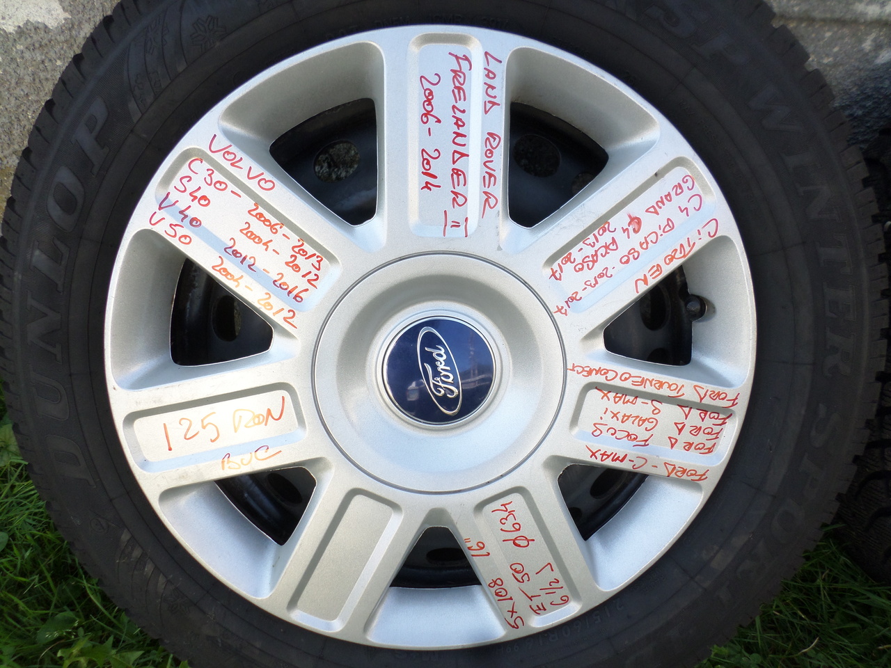 Jante tabla ford S-MAX cu anvelope iarna