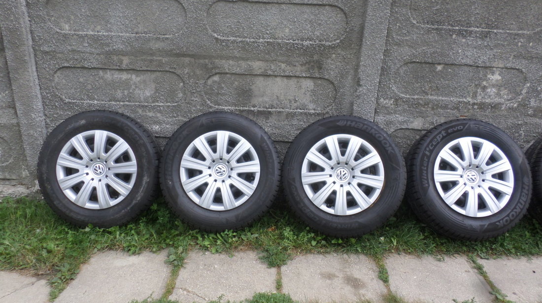 Jante tiguan tabla cu anvelope de iarna 215 65 16 Hankook