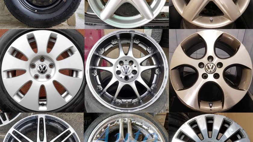 Jante VW Audi Skoda Seat 14 15 16 17 18 19, Aliaj / tabla 5x112 5x100 4x100, Anvelope