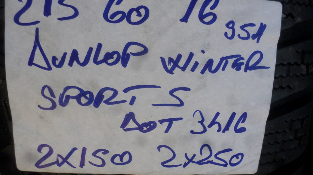 Jante VW Passat b8 marca Alutec  215 60 16 iarna Dunlop Winter Sport 5  dot (3416)