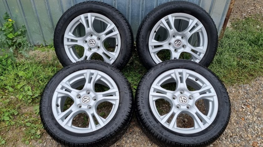 Jante vw passat, vw touran, jetta, golf cu anvelope de iarna 205/55/16