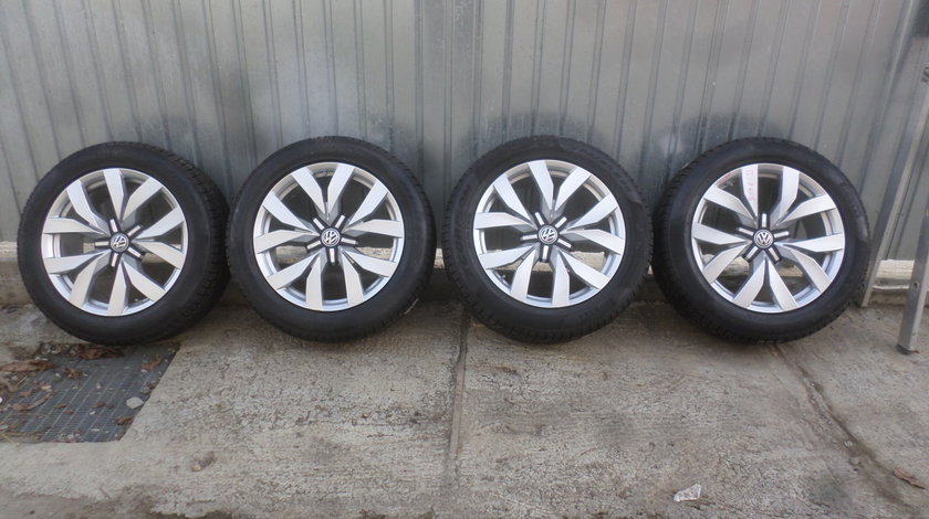 Jante VW Touareg Cr7 285 45 20 iarna Pirelli NOIII prindere 5X112 +Senzori de Presiune