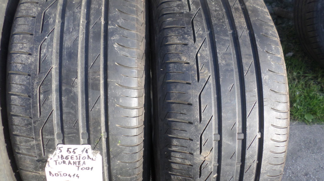 Jante wv originale pe 16 model ADELAIDE cu anvelope vara 215 55 16 Bridgestone & Dunlop