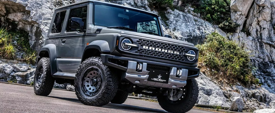 Japonezii au terminat de tunat noul Suzuki Jimny. Simpaticul off-roader nipon arata acum ca un Ford Bronco in miniatura