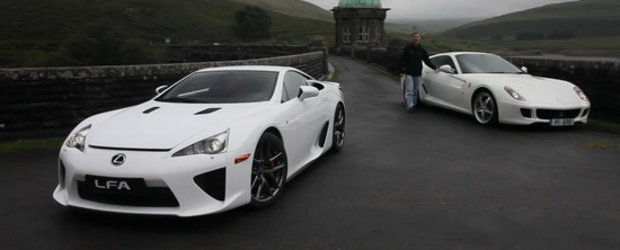 Japonia ataca Italia: Noul Lexus LFA fata in fata cu Ferrari 599 HGTE!