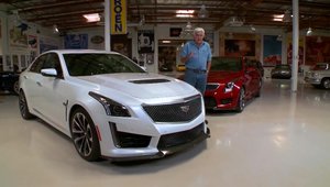 Jay Leno incearca sedanul cu inima de supercar - Cadillac CTS-V