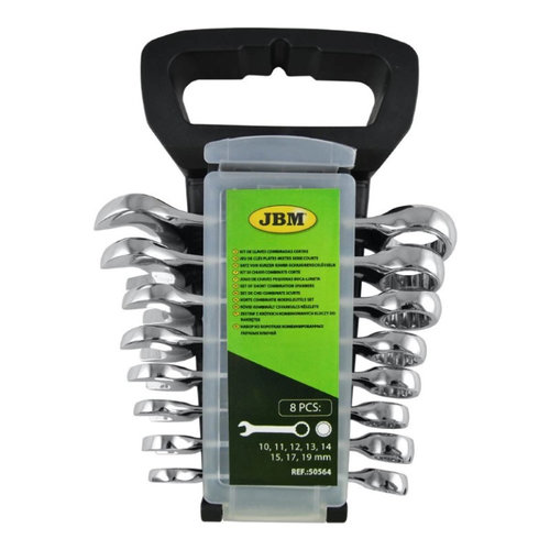 JBM-50564 Set de cheie combinate scurte 10-19 mm