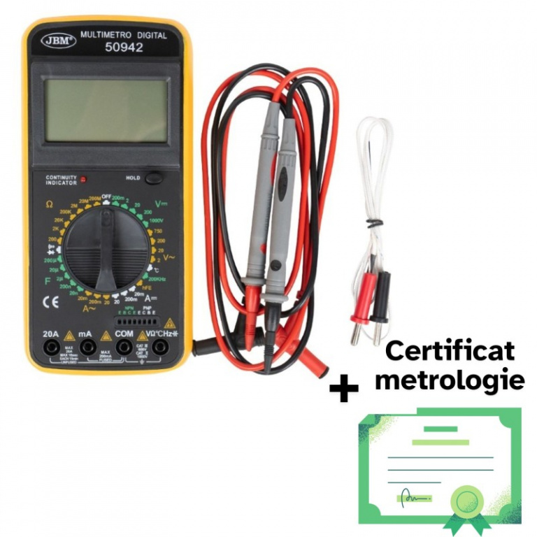 JBM-50942-MET Multimetru digital cu metrologie