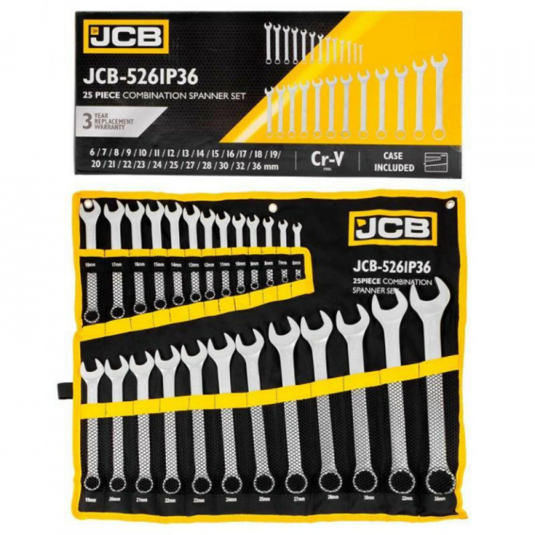 JCB-5261P36 Set de cheie combinate 6-36 marca JCB