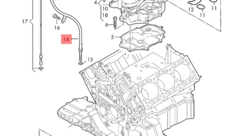 Joja ulei Audi A6 4F C6 3.0 TDI BMK OEM 059115630K