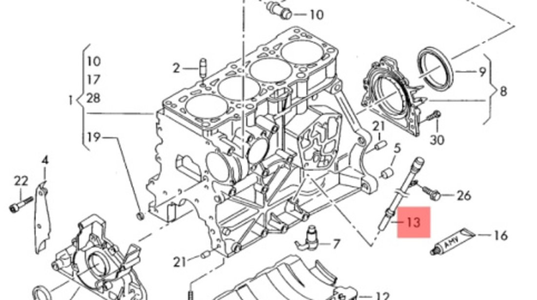 Joja ulei motorVolkswagen Passat B6 sedan 2.0 tdi Sportline BMR OEM 03G103634A