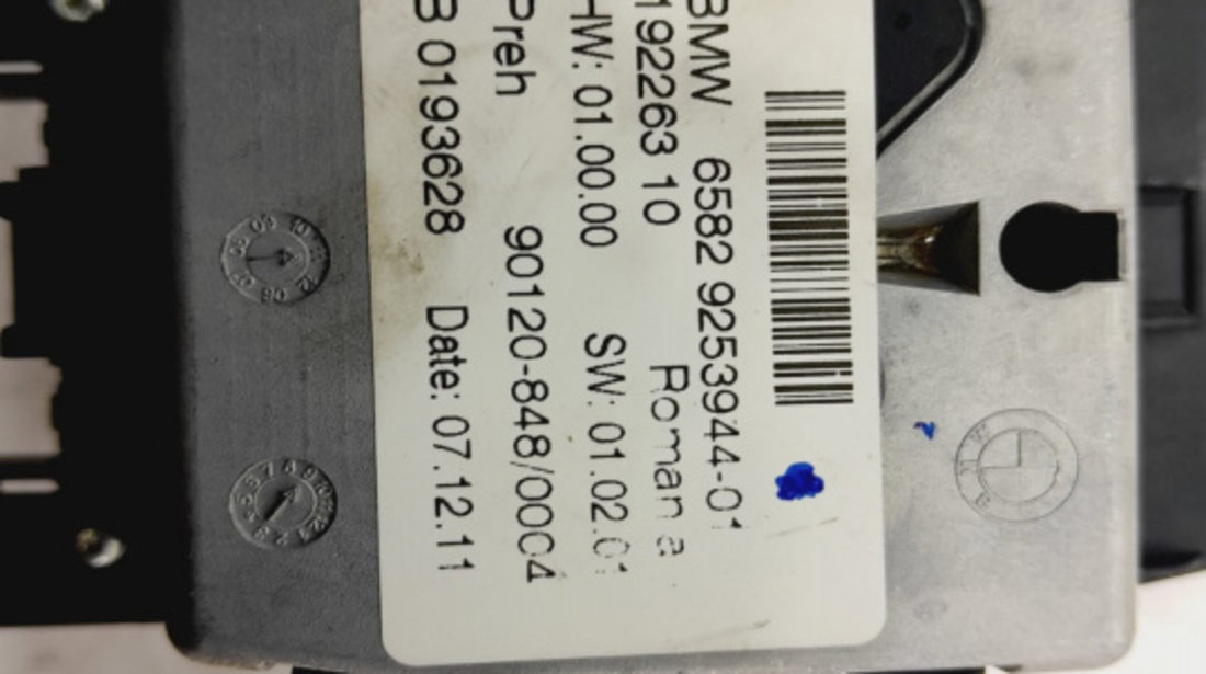Joystick idrive navigatie 9253944-01 BMW Seria 5 F11 [2009 - 2013] 535i 3.0 benzina N55B30A