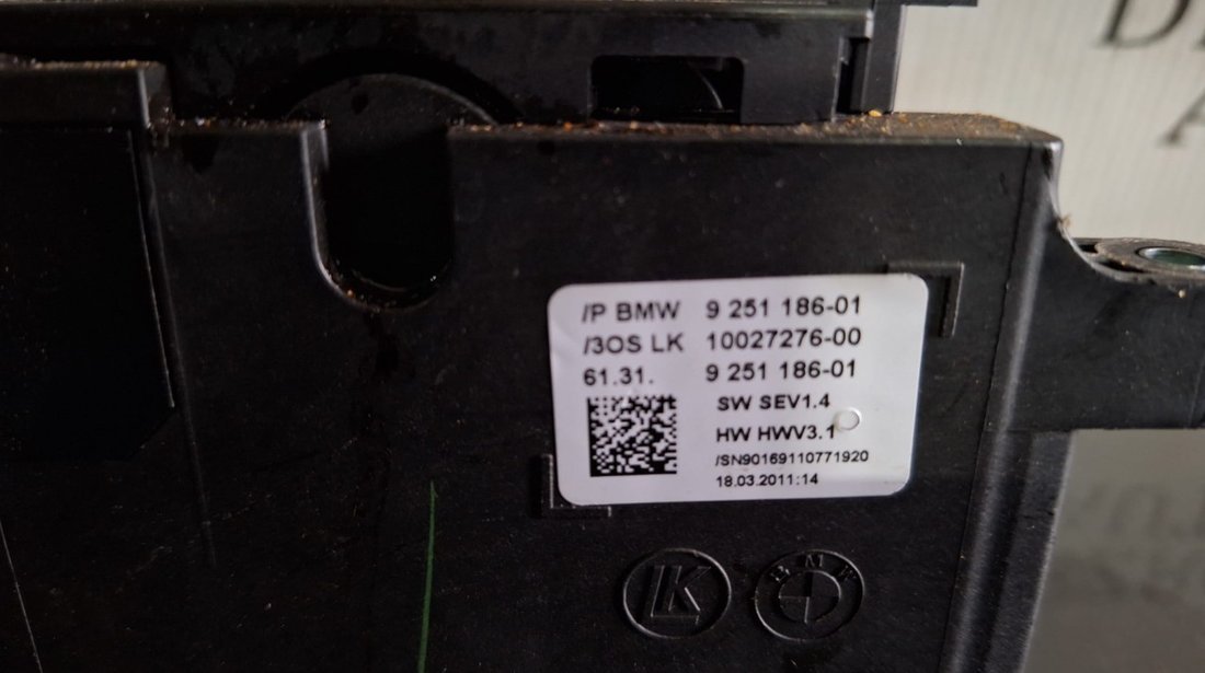 Joystick timonerie(Maneta schimbator) 9251186 Bmw Seria 7 F01