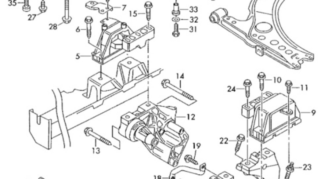 Jug motor ​Audi A3 (8L1) Coupe 1999 1.9 TDI AUDI A3 (8L1) [ 1996 - 2006 ] OEM 1J0199313J