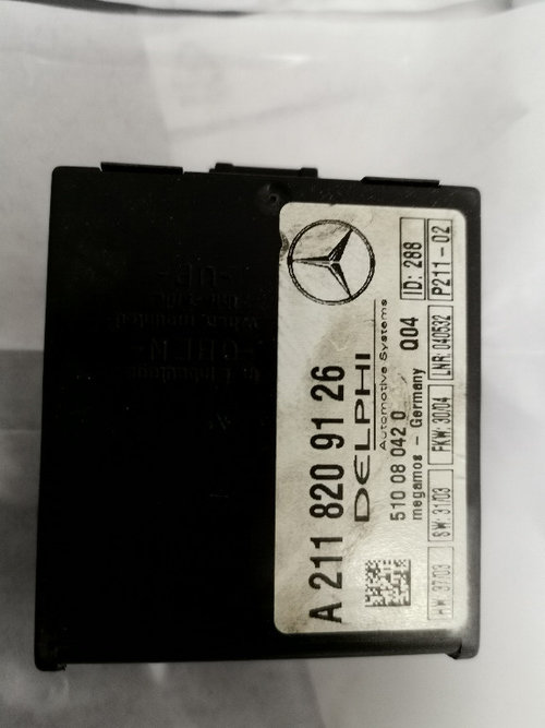 K1038 CALCULATOR MODUL ALARMA A2118209126 510800420 CLK C209 C203 W209 2002 2003 2004 2005 2006 2007...
