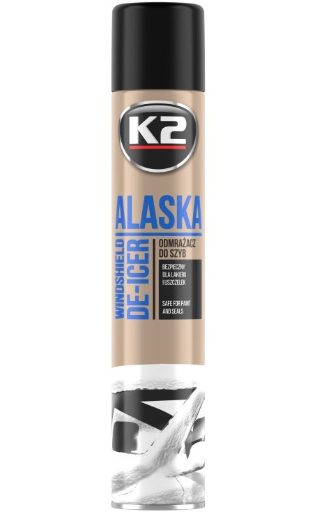 K2 Alaska De-Icer Spray Dezghetat Parbriz Si Geamuri Pana La -70°C 750ML K608