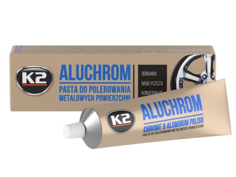 K2 Aluchrom Pasta Lustruit Crom Si Metal 120ML K003