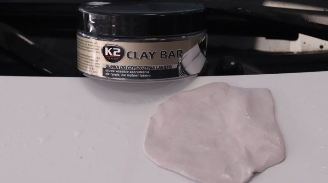 K2 Argila Clei Pentru Lac Pasta Abraziva Indepartat Impuritati Clay Bar 200G L700