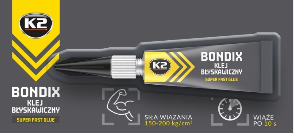 K2 Bondix Adeziv Pentru Plastic, Lemn, Cauciuc, 3G B1000