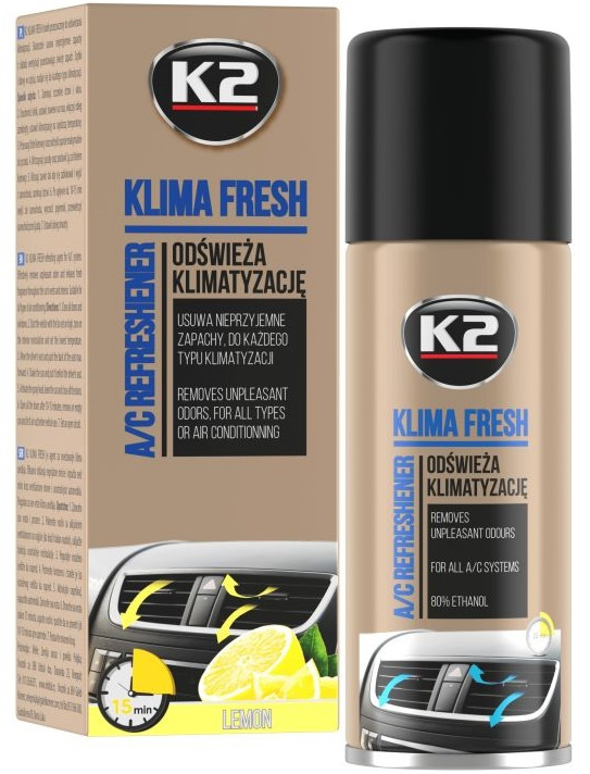 K2 Clima Fresh Spray Curatat Ac Lemon 150ML K222