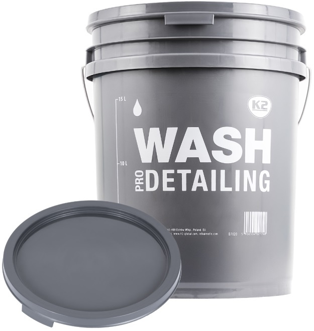 K2 Detailing Bucket Wash Pro Galeata Spalat Detailing Gri 20L D7020