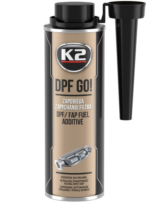 K2 DPF GO! Aditiv Combustibil Diesel Curatat Filtru Particule 250ML T319
