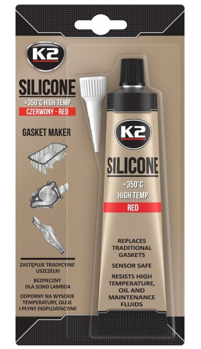 K2 Mastic Silicon Rosu 350C 85G B2400