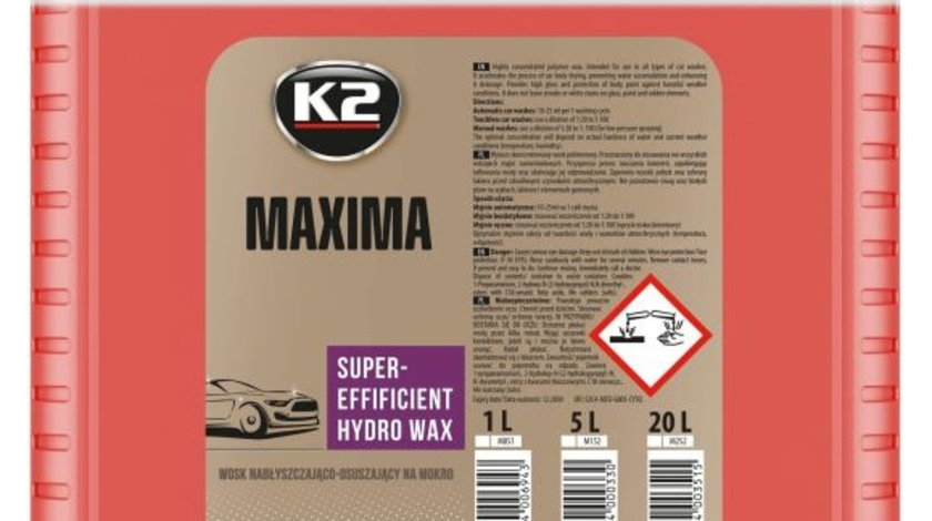 K2 Maxima Solutie Ceara Lichida 20L M252