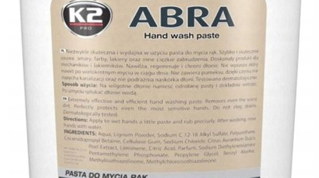 K2 Pasta Curatat Maini Abra 5KG W525