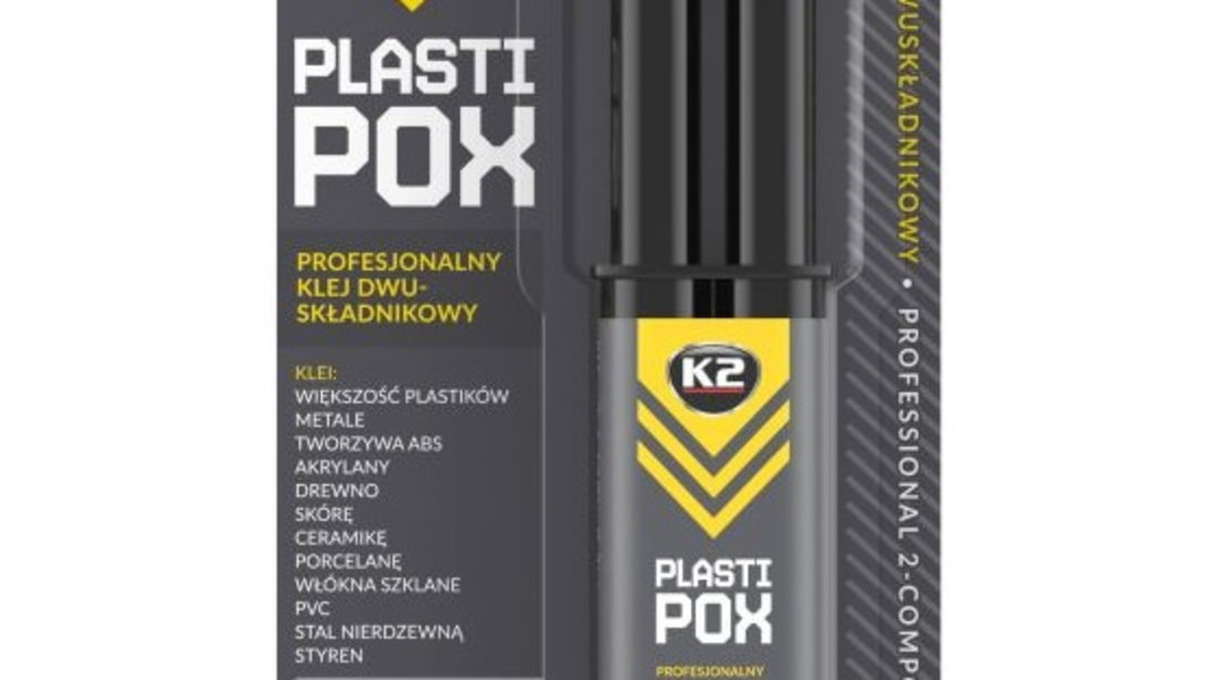 K2 Plastipox Adeziv Epoxidic Bicomponent Lipit Elemente Plastic 25G K2-01910