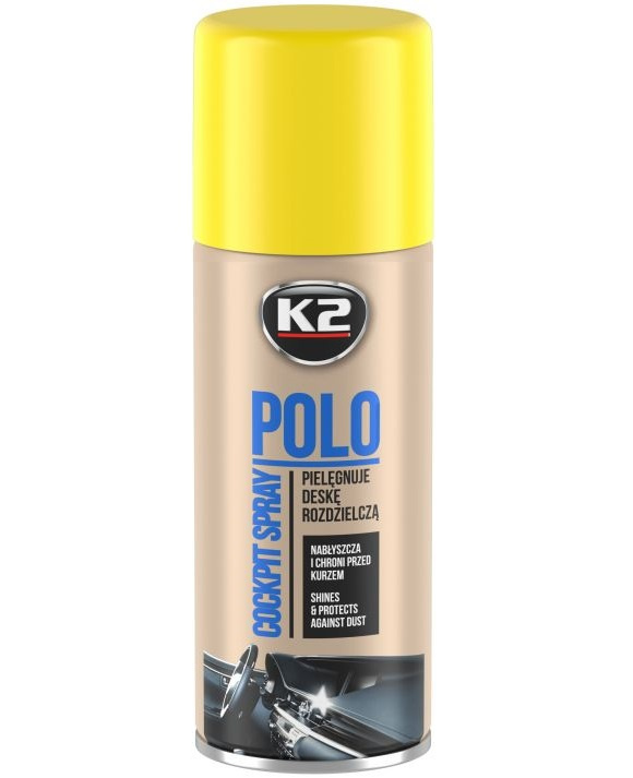 K2 Polo Cockpit Spray Silicon Bord Lamaie 400ML K404CY
