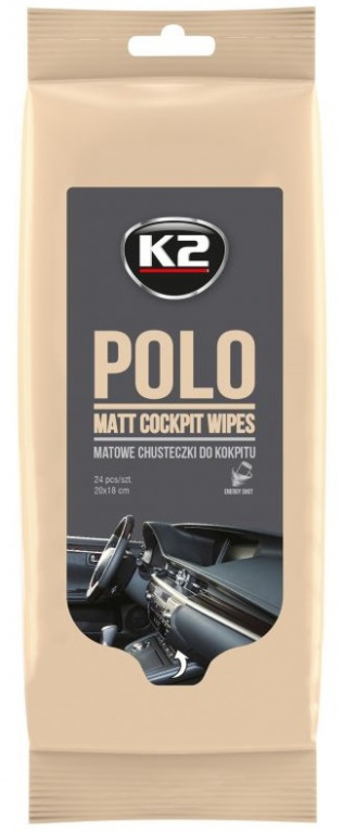 K2 Polo Matt Cockpit Wipes Servetele Umede Curatat Bord Aspect Mat 24 Buc K425