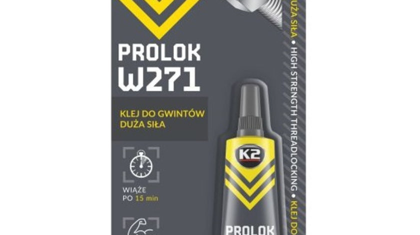 K2 Prolok High Solutie Blocat Suruburi Rezistenta Inalta Rosu W271 6ML K2-00395