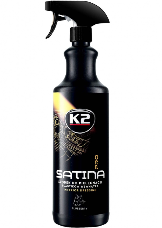 K2 Satina Pro Solutie Dressing Plastice Interior Aroma Blueberry 1L D50011