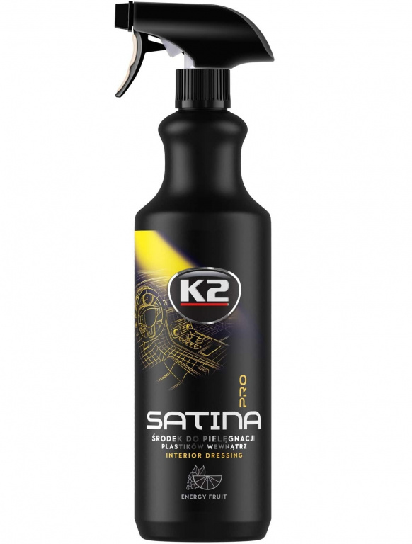 K2 Satina Pro Solutie Dressing Plastice Interior Aroma Energy Fruit 1L D50211