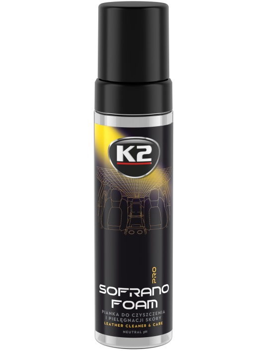 K2 Sofrano Foam Pro Spuma De Curatat Si Intretinere Piele 200ML D5053
