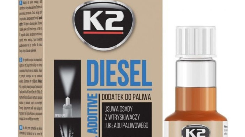 K2 Solutie Curatat Injectoare Diesel 50ML T312