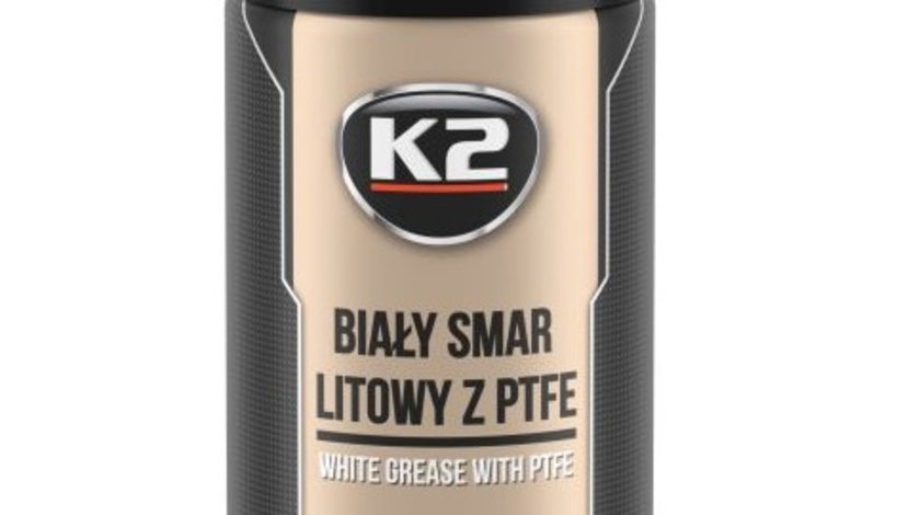 K2 Spray Vaselina Alba Cu Teflon Bialy Smar Litowy Z 400ML W121