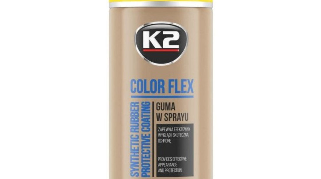 K2 Spray Vopsea Cauciucata Color Flex Galben 400ML L343ZO
