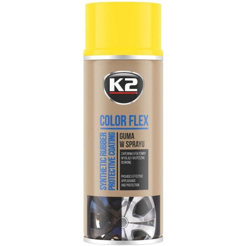 K2 Spray Vopsea Cauciucata Color Flex Galben 400ML L343ZO