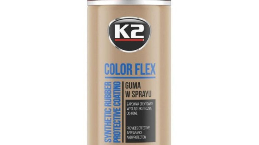 K2 Spray Vopsea Cauciucata Color Flex Negru Mat 400ML L343CM