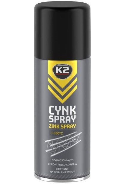 K2 Spray Zinc Anticoroziv 350°C 400ML L350