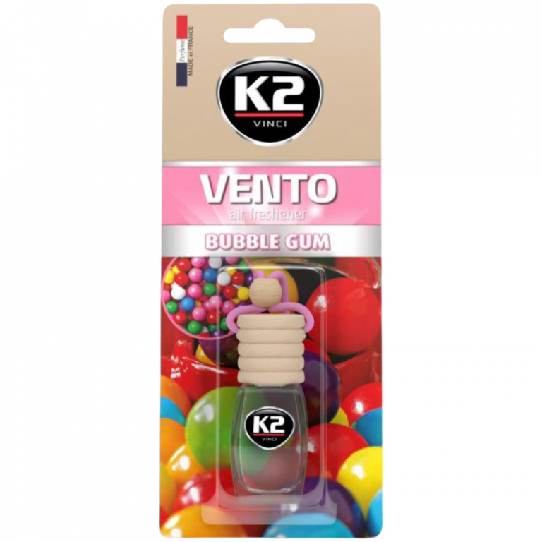 K2 Vento Bubble Gum Odorizant Sticluta Auto Aroma Guma Mestecat 8ML V449