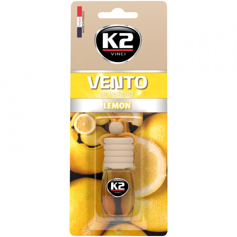 K2 Vento Lemon Odorizant Sticluta Auto Aroma Lamaie 8ML V455