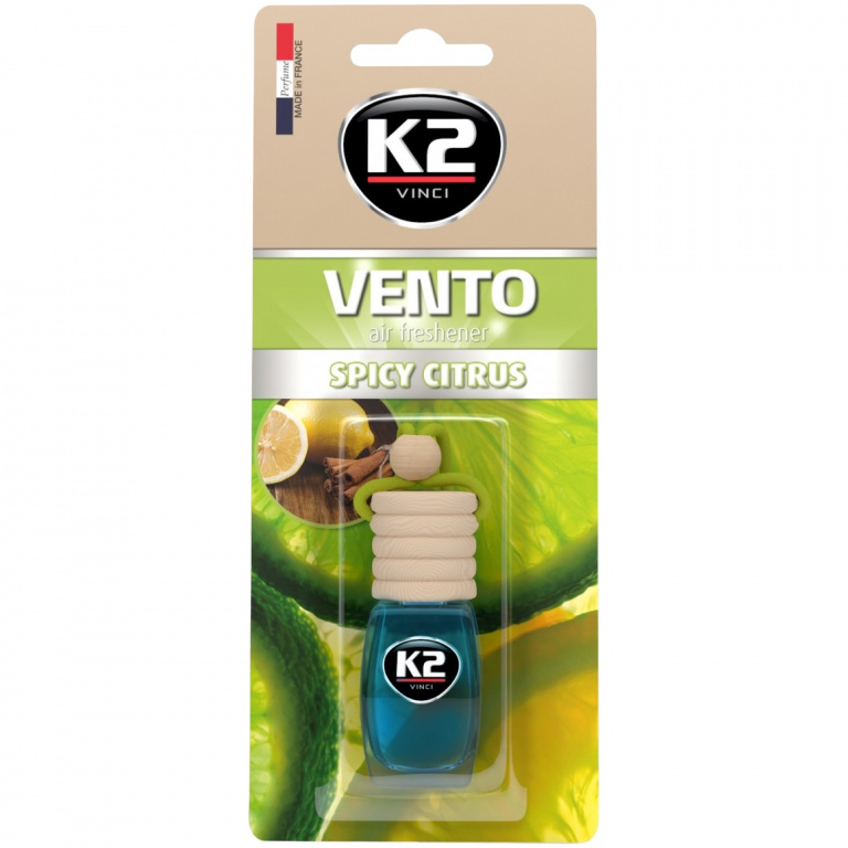 K2 Vento Spicy Citrus Odorizant Sticluta Auto Aroma Fructe Citrice 8ML V465