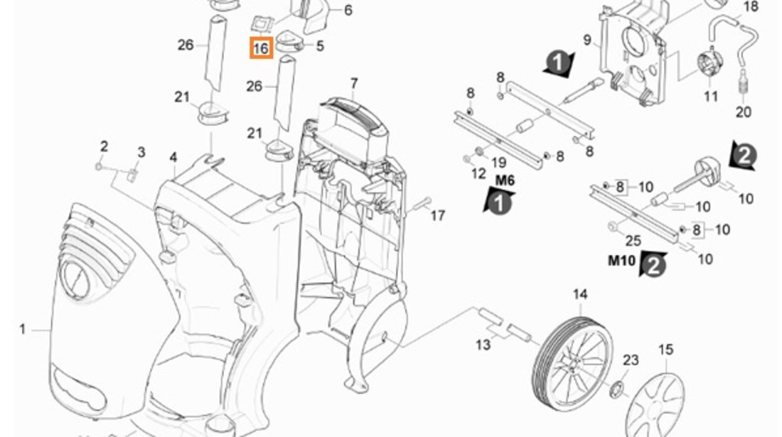 Karcher Clips Maner Suport Pistol Spalat Presiune 5.044-216.0