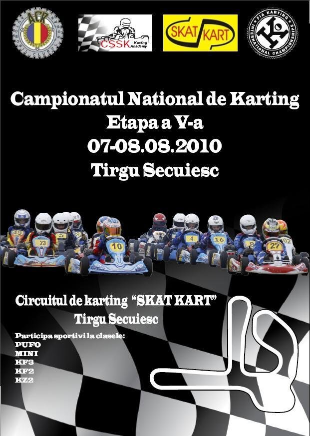 KARTING - Etapa a 5-a din CNK se va desfasura la Targu Secuiesc