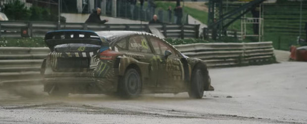 Ken Block ne arata ce stie sa faca noua lui masina de Rallycross