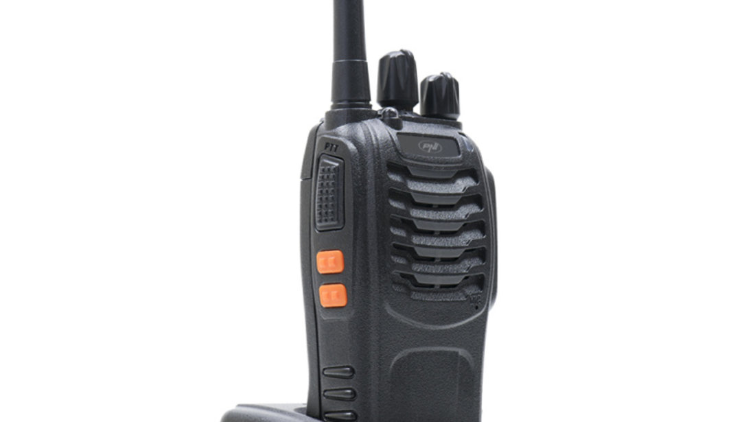 Kit 10 statii radio portabile PNI PMR R40 PRO acumulatori, incarcatoare si casti incluse PNI-R40-10